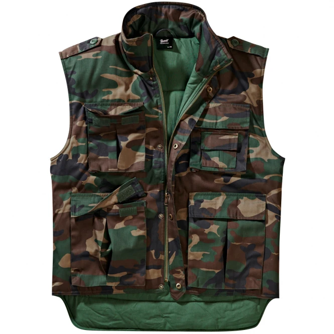Brandit Men's Ranger Vest (woodland) Sz. 39 3 Brandit Men's Ranger Vest (woodland) Sz. 39