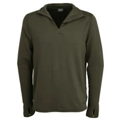 Ceceba Men's Underwear Longsleeve With Stand-up Collar (olive)