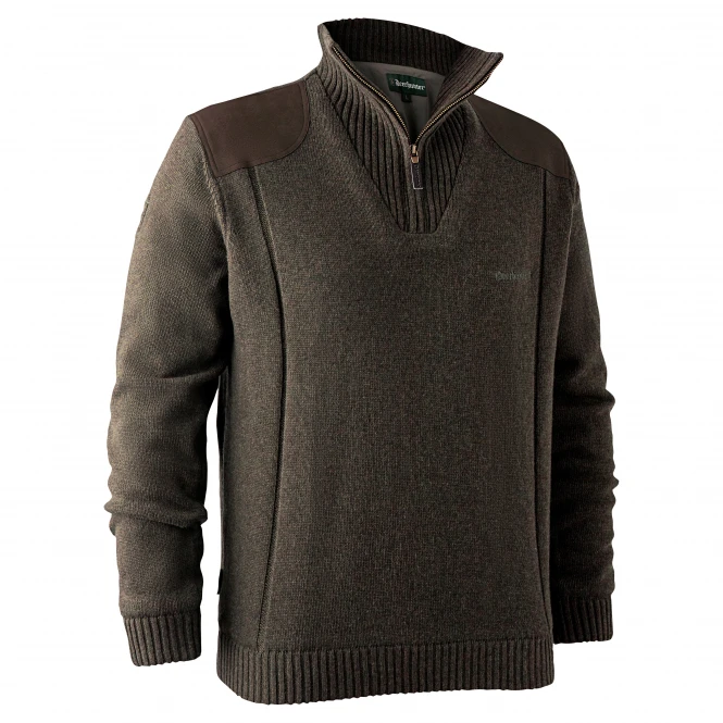 Deerhunter Men's Knit Sweater With Stormliner Carlisle 3 Deerhunter Men's Knit Sweater With Stormliner Carlisle