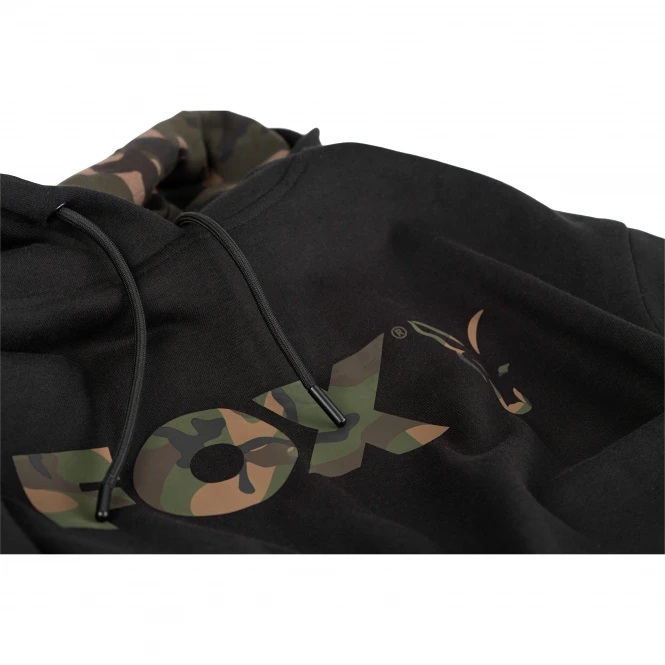 Fox Carp Men's Hoodie LW Print Pullover (black/camo) 6 Fox Carp Men's Hoodie LW Print Pullover (black/camo) - Image 4