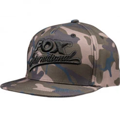 Fox Carp Unisex Flat Peak College Snapback (camo)