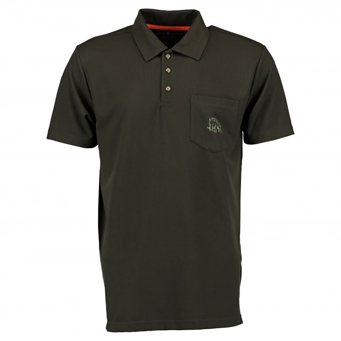 OS Trachten Men's Polo Shirt Wild Boar (traditional Green) 3 OS Trachten Men's Polo Shirt Wild Boar (traditional Green)