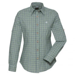 OS Trachten Women's Blouse (checkered, With Embroidery)